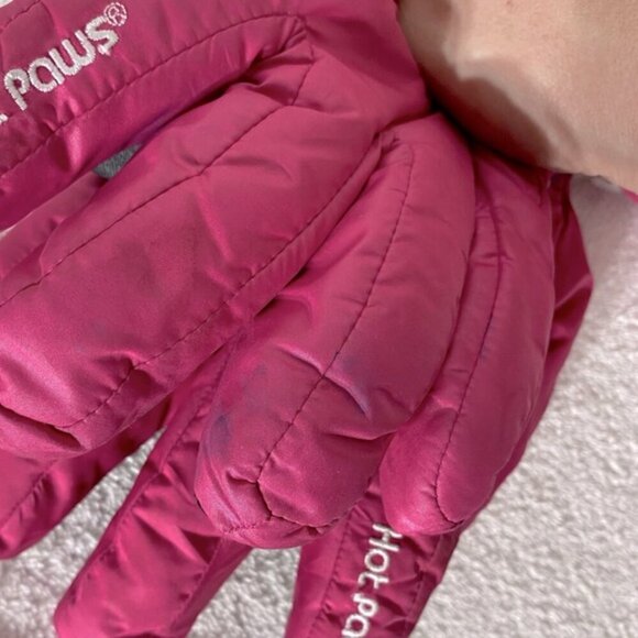 5/$25 Hot Paws Fuchsia Pink Winter Gloves - Picture 9 of 12